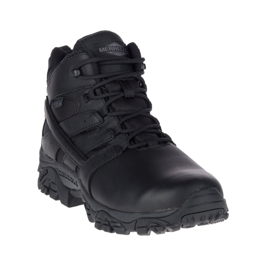 Bottes de Securite Merrell Moab 2 Mid Tactical Response Waterproof Noir Femme | V.C.JTYY